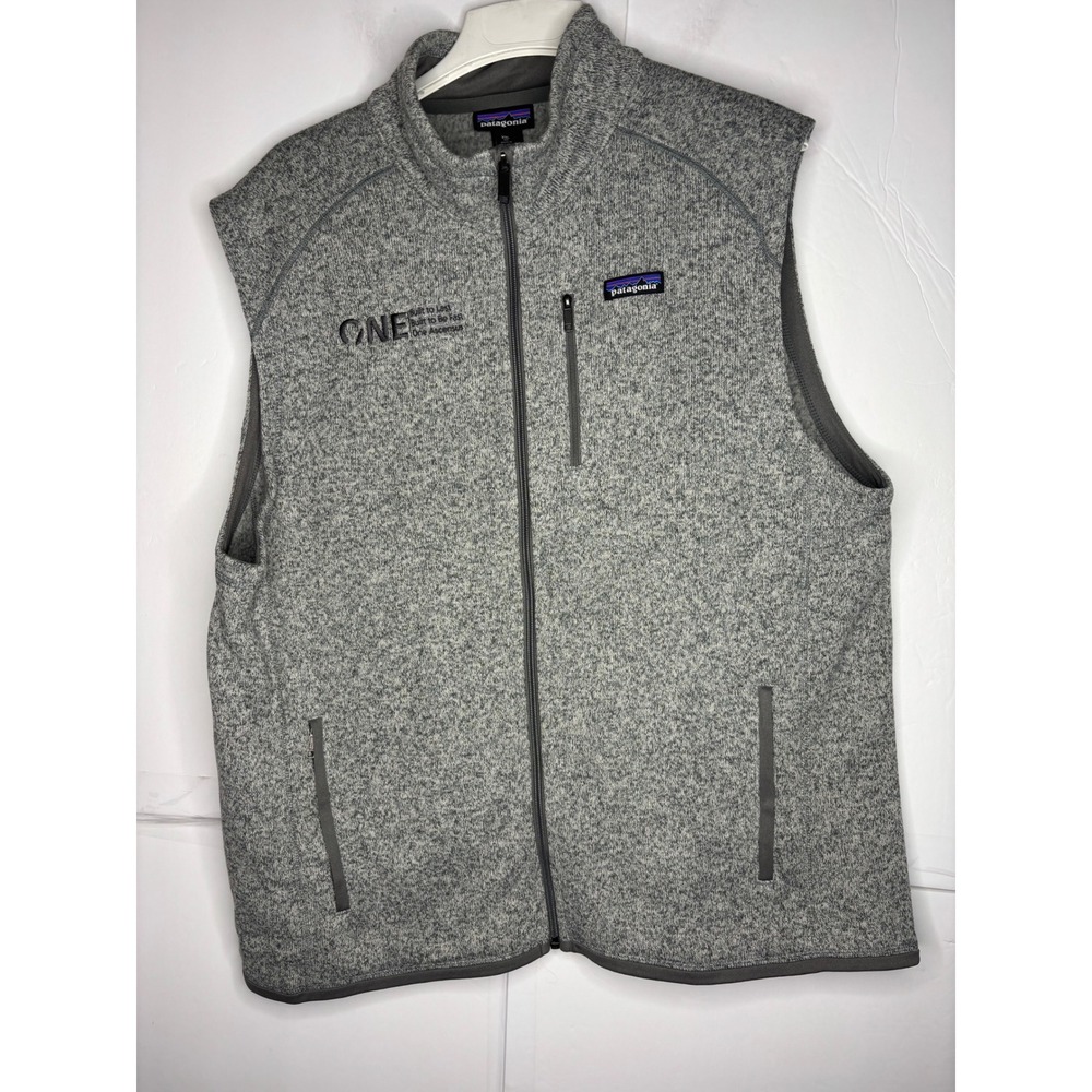 Patagonia Mens Better Sweater Full Zip Fleece Vest XXL Grey Heather 25882